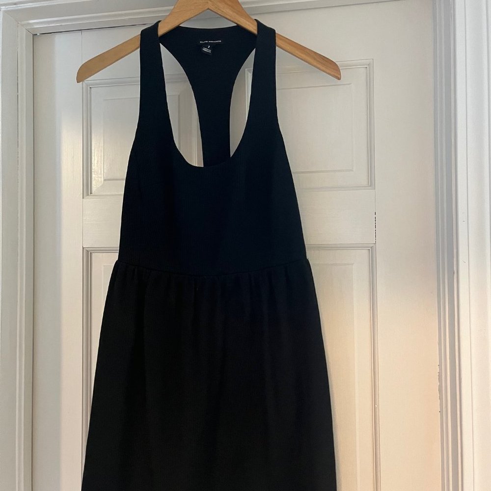 Black Back Bow Mini Dress